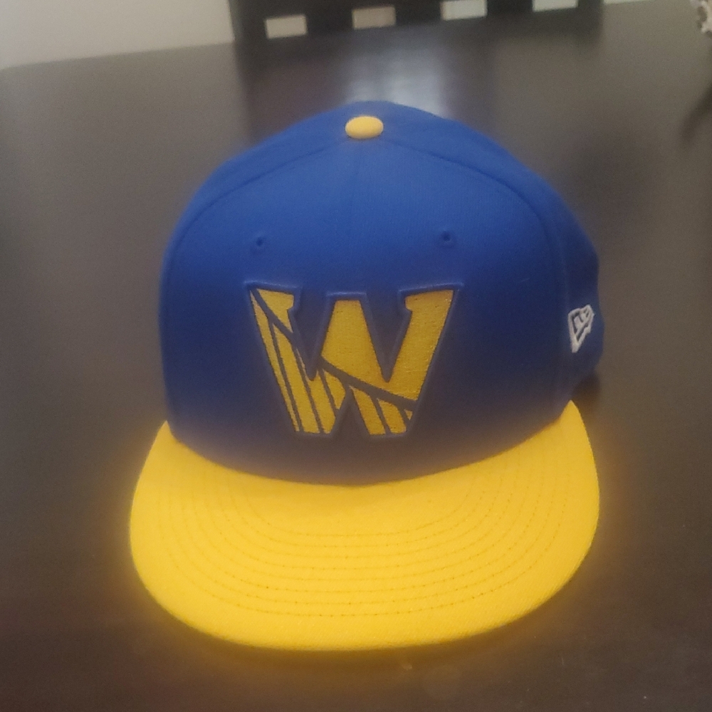 New Era  NBA Golden State Warriors Blue Cap with Yellow Logo